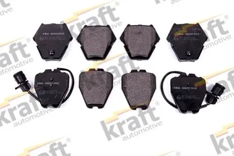 Колодки гальмівні (передні) Audi 100/A6/A8 91-02 (з датчиком) KRAFT 6000392
