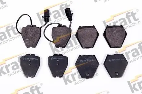 Колодки гальмівні (передні) Audi A4 97-01/A6 97-05/VW Passat B5 00-05/Phaeton 02-08 (+датчики) KRAFT 6000595