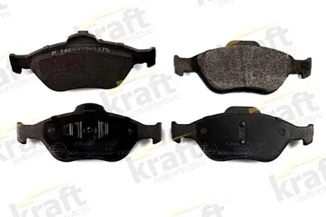 Колодки гальмівні (передні) Ford Connect 02-13/Fiesta/Puma 95-03/Focus 02-04/Ka 01-08 KRAFT 6002340