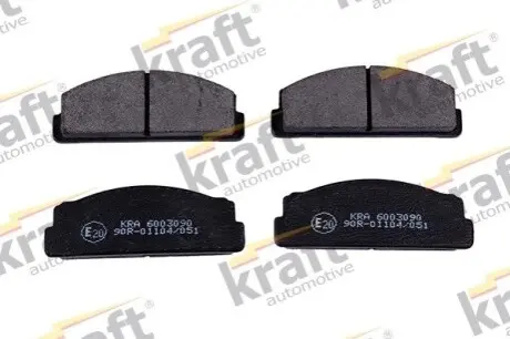 Комплект гальмівних накладок, дискове гальмо KRAFT 6003090