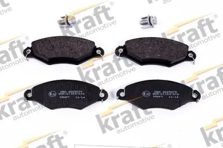 Тормозные колодки дисковые 21980 KRAFT 6005679