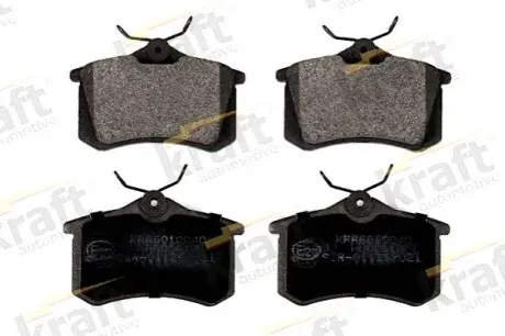 Колодки гальмівні (задні) VW Caddy III 04-/Peugeot 308 07-/Citroen C4 04 KRAFT 6010040