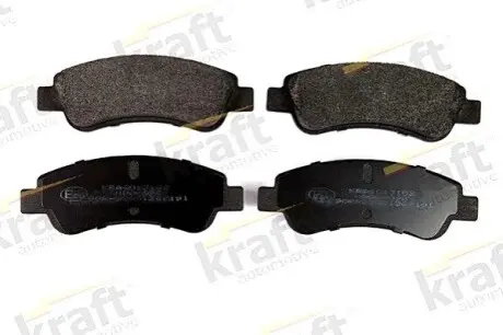 Комплект гальмівних накладок, дискове гальмо KRAFT 6013102