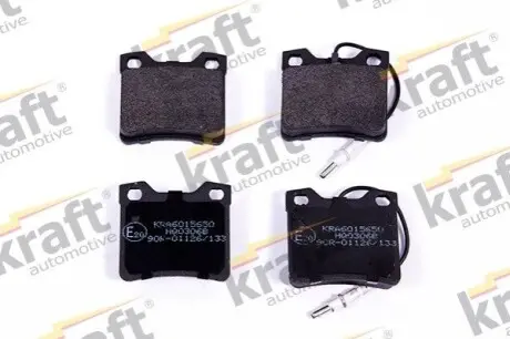 Колодки гальмівні (задні) Peugeot 406 96-04/605 89-11 (+датчики) KRAFT 6015650