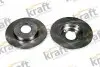 Диск гальмівний (передній) VW Caddy 95-04/Passat 88-97/Golf 92-02 (256x13) KRAFT (6040060) зображення 1