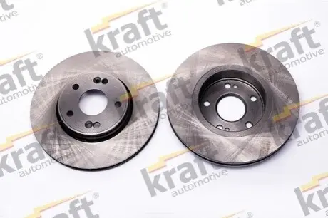 Диск гальмівний (передній) Renault Laguna II 01-07 (280x24) (вент.) (Bosch) KRAFT 6045450