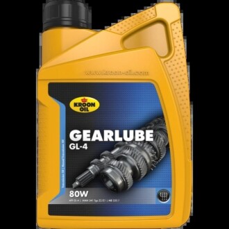 Трансмиссионное масло Gearlube GL-4 80W минеральное 1 л KROON OIL 01209 (фото 1)