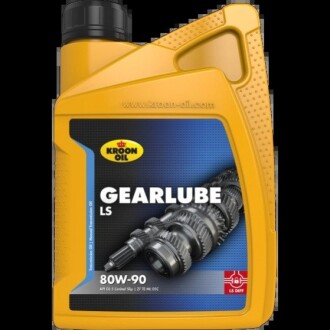 Трансмиссионное масло Gearlube LS GL-5 GL-5 LS 80W-90 минеральное 1 л KROON OIL 01214