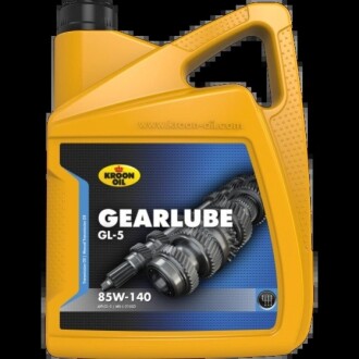 Трансмиссионное масло Gearlube GL-5 85W-140 минеральное 5 л KROON OIL 01329