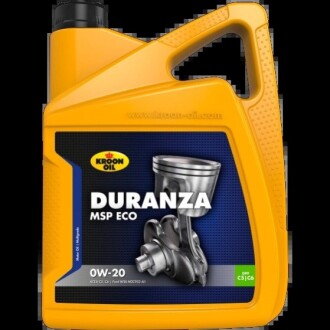 Олива моторна DURANZA MSP ECO 0W-20 5л KROON OIL 37126