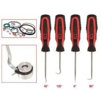 Набір крючків-знімачів для гумових кілець 4шт. KS TOOLS 5501045
