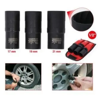 Набір головок для пошкодж. колісних гайок і бол KS TOOLS 9131270