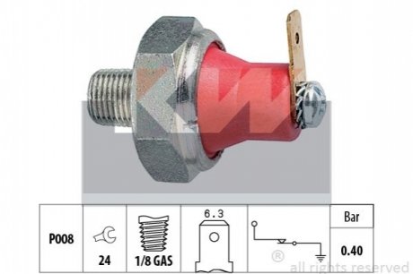 Датчик тиску масла (аналог EPS 1.800.116/Facet 7.0116) KW 500 116