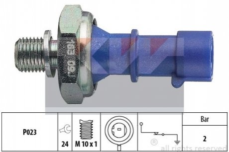 Датчик давления масла (аналог EPS 1.800.163/Facet 7.0163) KW 500 163 (фото 1)