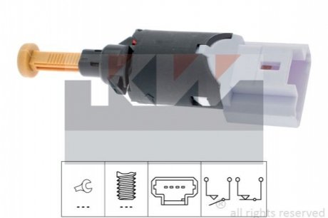 Выключатель, привод сцепления (Tempomat), Выключатель, привод сцепления (управление двигателем.) - KW 510210