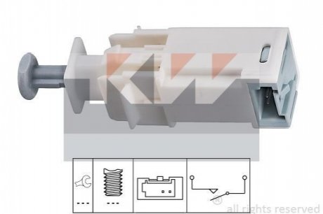Выключатель, привод сцепления (Tempomat). Выключатель, привод сцепления (управление двигателем.) KW 510226