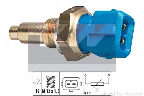 Датчик температуры жидкости охлаждения - 530 143 KW 530143 (фото 1)