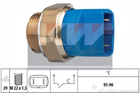 Термовыключатель вентилятора радиатора KW 550032