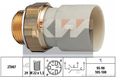 Датчик увімкнення вентилятора (аналог EPS 1.850.688/Facet 7.5688) KW 550 688 (фото 1)