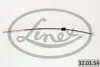 Трос стояночного гальма передн Лів/Прав (330мм) OPEL CORSA C, TIGRA 1.0-1.8 09.00-12.12 LINEX (32.01.54) зображення 2