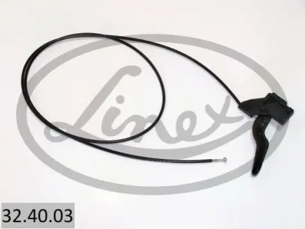 Трос капоту Opel Kadett E/Astra F/Vectra A/B/C (1653/1577 мм) LINEX 324003
