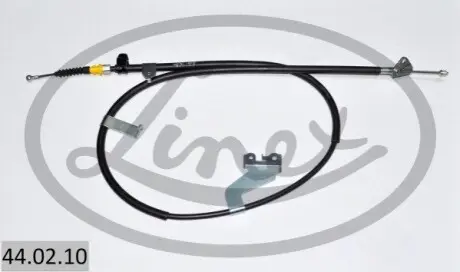 Трос стояночного гальма задн Лів (1775мм/1595мм) TOYOTA YARIS 1.0-1.8 12.10-06.20 LINEX 44.02.10