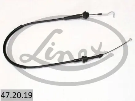 Трос газу (довжина 892мм/585мм) VW PASSAT B2, SANTANA 1.8 01.83-03.88 LINEX 472019