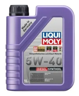 Моторна олива Diesel Synthoil (1L) 5W40 ACEA B3 B4 BMW LL-98 MB 229.1 MB 229.3 VW 502.00 VW 505.00 LIQUI MOLY 1340