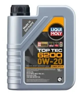 LM 1л TOP TEC 6200 олива 0W-20 ACEA C5, VW 508 00, VW 509 00, Porsche C20 LIQUI MOLY 20787 Купити в Україні