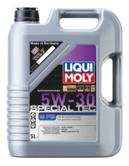 LM 5л SPECIAL TEC B FE 5W-30 масло двигатель. синтетическая ACEA A5/B5, API SL, BMW Longlife-01 FE LIQUI MOLY 21382 (фото 1)