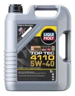Моторна олива TopTec 4110 (5L) 5W40 ACEA C3 BMW LL-04 DEXOS 2 MB 226.5 MB 229.31 MB 229.51 MB 229.52 PORSCHE C40 RENAULT RN 0700 RENAULT RN 0710 VW 511.00 LIQUI MOLY 21479