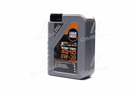 LM 1л TOP TEC 4210 олива двигун. 0W-30 ACEA C3, Porsche C30 VW 504.00, VW 507.00 LIQUI MOLY 21604 (фото 1)