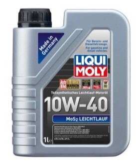 LM 1л LEICHTLAUF MoS2 10W-40 масло моторне напівсинтетичне LIQUI MOLY 2626