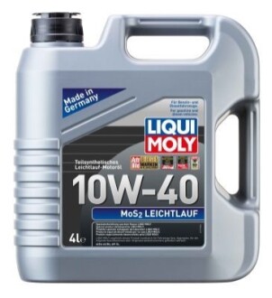 LM 4л LEICHTLAUF MoS2 10W-40 масло моторне напівсинтетичне LIQUI MOLY 6948