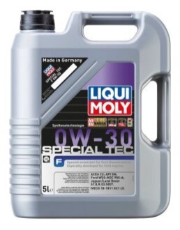 LM 5л SPECIAL TEC F 0W-30 Олива моторна Ford WSS-M2C 950-A, Jaguar / Land Rover STJLR.03.5007, IVECO 18-1811 SC1 LV LIQUI MOLY 8903