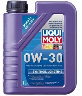 LM 1л SYNTHOIL Longtime 0W-30 масло мот.синтетичне API SM/CF ACEA A3-04/B4-04 MB 229.1/229.3 VW503.01, BMW Longlife - 98, VW502.00/505.00 LIQUI MOLY 8976 Купити в Україні