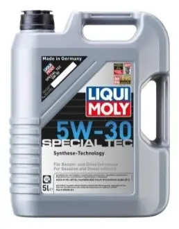 LM 5л SPECIAL TEC олива двигун. 5W-30 FORD, MAZDA ACEA A1/B1, API SL | Ford WSS-M2C 912-A1 | Ford WSS-M2C 913-A | Ford WSS-M2C 913-B | ILSAC GF-2 | Fiat 9.55535-G1 LIQUI MOLY 9509