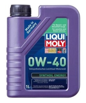 Масло моторное Synthoil Energy 0W-40 1л LIQUI MOLY 9514 (фото 1)