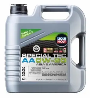 Моторна олива Special TEC (4L) 0W20 CHRYSLER MS-6395 DEXOS1 GEN3 FIAT 9.55535 CR1 FORD M2C947 A FORD M2C947 B1 FORD M2C962 A1 GM 6094M LIQUI MOLY 9705 Купити в Україні