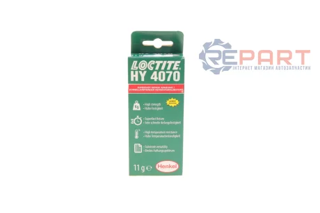 LOCTITE HY 4070, 11G Клей двохкомпонентний гібридний (10:1/висок. вязк./4 насадки) Loctite 2237457