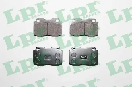 Комплект гальмівних колодок передн, FIAT 127, 147, FIORINO, UNO 0.9-1.7D 10.76-05.00 LPR 05P010
