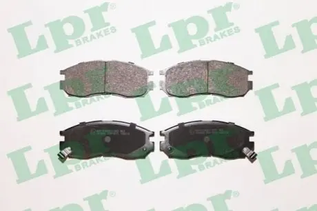 Комплект гальмівних колодок передн, CHRYSLER SEBRING DODGE AVENGER HONDA ACCORD IV HYUNDAI SANTAMO MITSUBISHI COLT III, COLT IV, ECLIPSE, ECLIPSE I, ECLIPSE II 1.6-2.5 11.87-03.05 LPR 05P1012