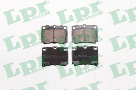Колодки тормозные дисковые задние, комплект - (MZ690027, MR389575) LPR 05P1029 (фото 1)