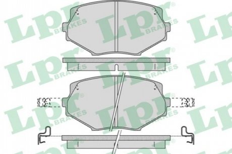 Гальмівні колодки LPR 05P1043 (фото 1)