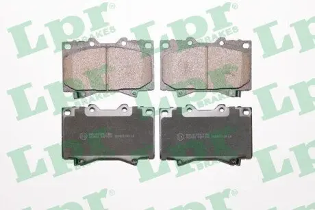 Комплект гальмівних колодок передн, LEXUS LX TOYOTA LAND CRUISER, LAND CRUISER 100 4.2D/4.7 01.90 LPR 05P1050 Купити в Україні