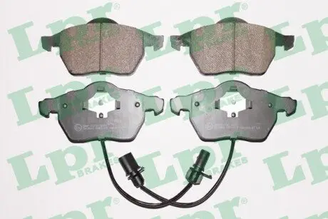 Комплект гальмівних колодок передн, AUDI A4 B5, A4 B6, A4 B7, A6 C5, A6 C6 SEAT EXEO, EXEO ST SKODA SUPERB I VW PASSAT B5, PASSAT B5.5 1.6-4.2 11.94-05.13 LPR 05P1119 Купити в Україні