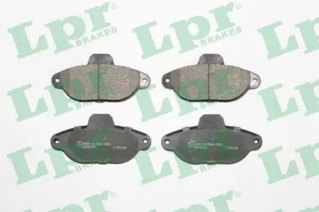 Комплект гальмівних колодок передн, FIAT PANDA, PUNTO, SEICENTO / 600 FORD KA 0.9-1.2LPG 11.97 LPR 05P1191