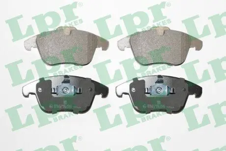 Комплект гальмівних колодок передн, VOLVO S60 II, S80 II, V60 I, V70 III, XC70 II FORD GALAXY II, GALAXY MK II, MONDEO IV, MONDEO V, S-MAX JAGUAR S-TYPE II, XF I, XF SPORTBRAKE 1.0-4.4 01.99 LPR 05P1255