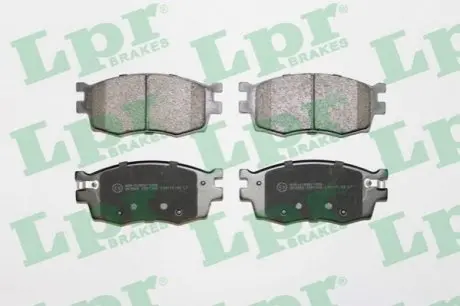 Комплект гальмівних колодок передн, HYUNDAI ACCENT III, I20 I KIA RIO II 1.1D-1.6D 03.05-12.15 LPR 05P1345