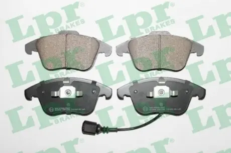Комплект гальмівних колодок передн, AUDI Q3 SEAT ALHAMBRA VW PASSAT B7, SHARAN, TIGUAN 1.4-2.5 09.07-12.22 LPR 05P1392 Купити в Україні